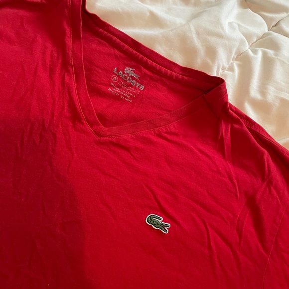 Men’s Lacoste v neck tee - Picture 2 of 2